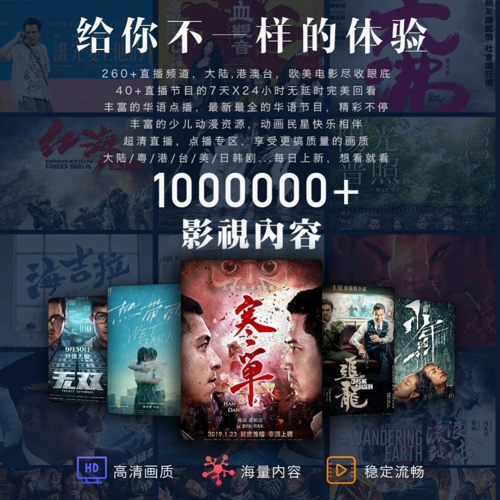 2022 A3 PRO Chinese TV box Hong Kong Taiwan TVB Channels Better than UNBLOCK 10000+Movies/Dramas 7 Days Playback