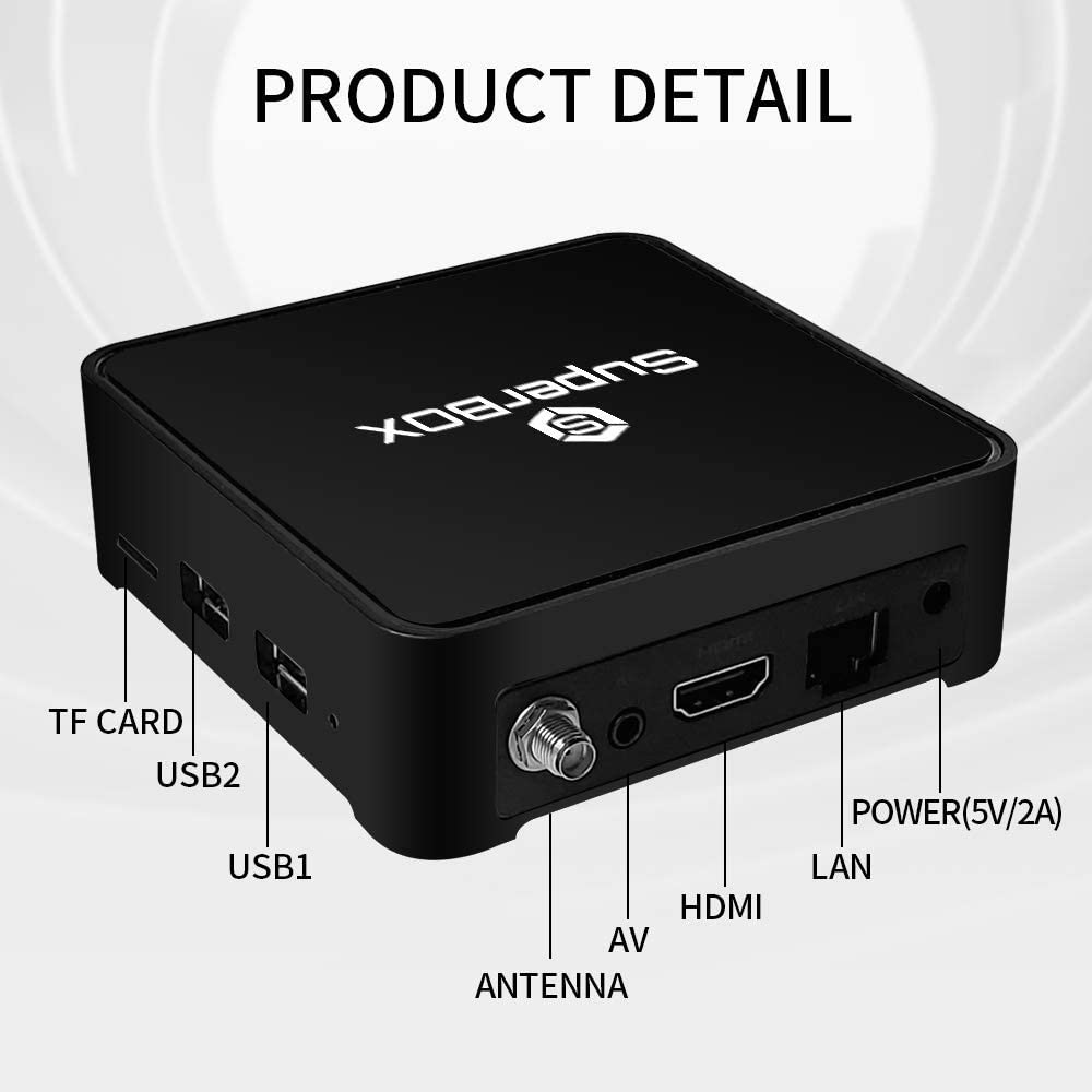 SUPERBOX S1 PRO 2020 Newest Version USA 1000+ CA Latino Channels Support VOD Movies TV Series